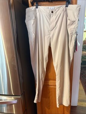 Peter Millar Cream Lightweight Chinos